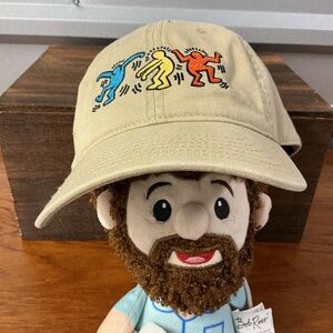 Mad Engine Keith Haring Khaki Cotton Strap Back Dad Cap One Size
